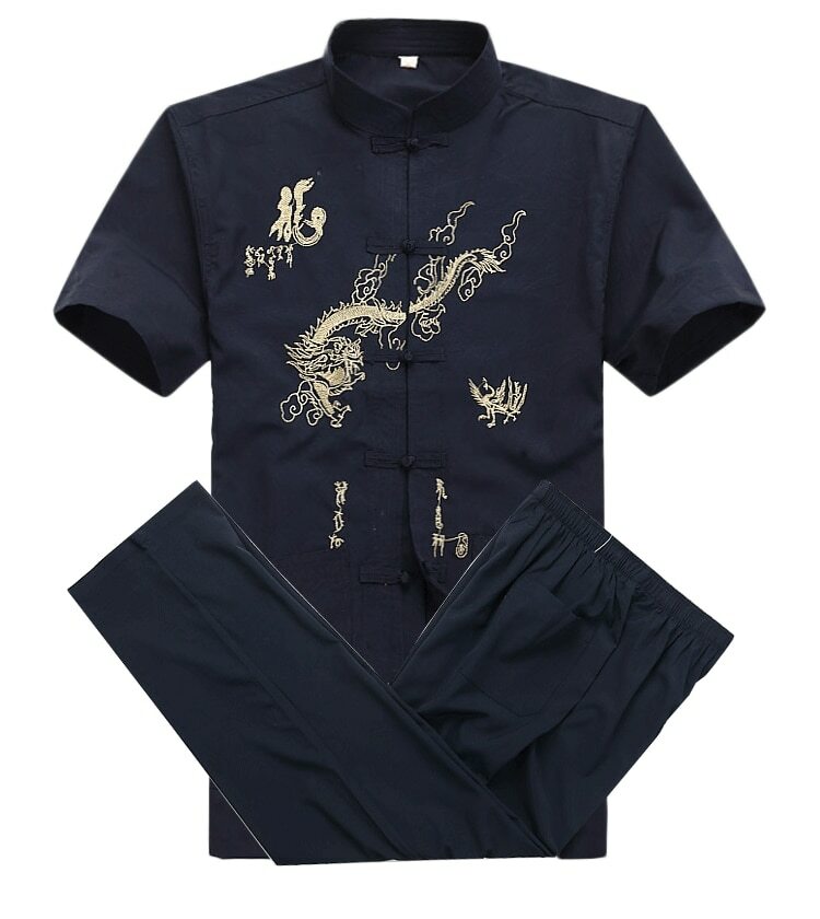 M-3XL 2pcs Traditional Chinese Style Clothes – Wu Shu / Kung Fu Uniform For Men