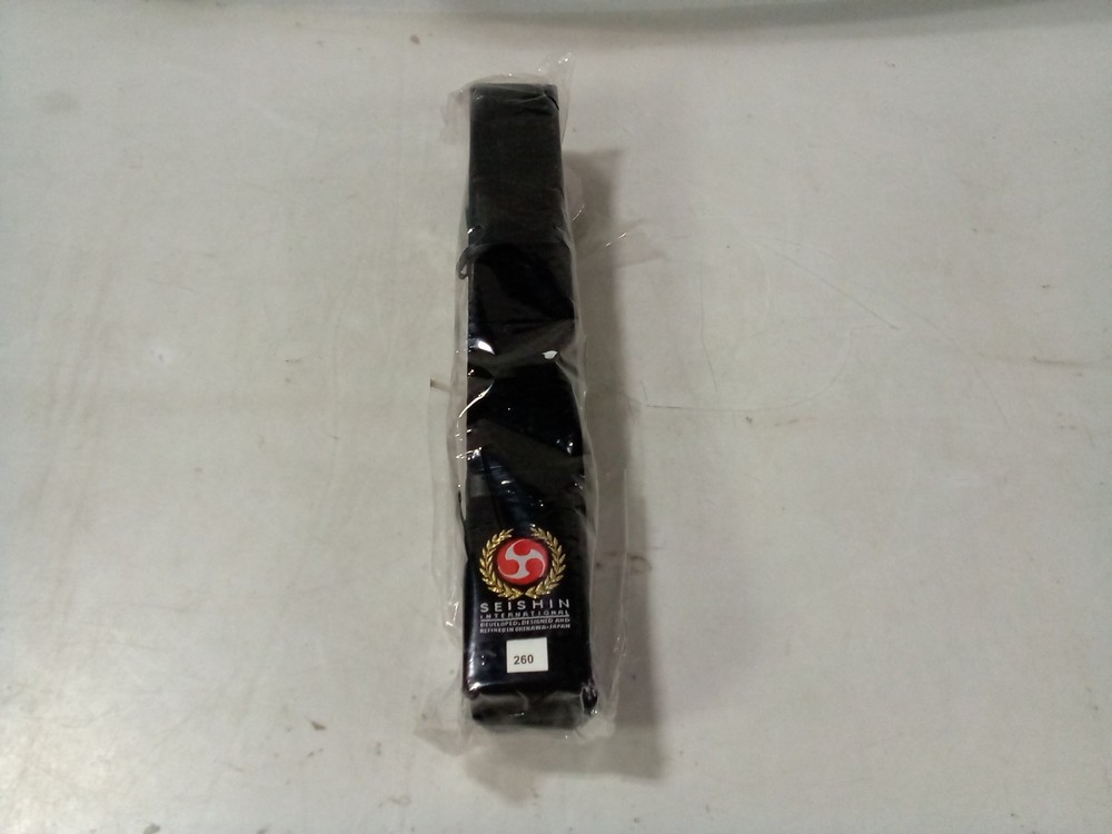 Seishin International 260 Black Belt Karate Belt