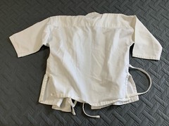 Macho Martial Arts White Taekwondo Uniform Top Tie Waist Size 00/130