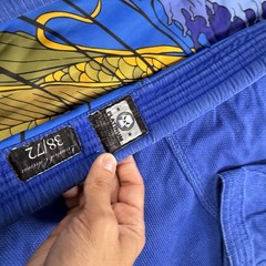Platinum Marvel Punisher BJJ Gi A2 Blue Brazilian Jiu Jitsu Kimono Set