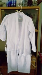 ProForce Karate Tae Kwon Do Uniform (Elastic Drawstring) Size 1, White