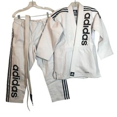 Adidas – Gracie Barra Kimono Gi Set Youth Size 150 /M3 Pant 24-28 Cotton