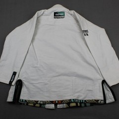 93Brand Jiu Jitsu Gi Jacket Mens Medium A1 White BJJ Competition Kimono Lined