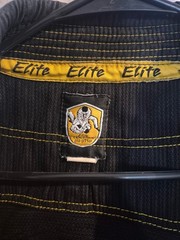 Elite Brazilian Jiu-Jitsu Set Color Black/ Yellow Gorpcore Grunge Sport