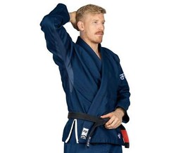 Fuji Flow Tech Breathable Mens Brazilian Jiu Jitsu Gi JiuJitsu BJJ – Navy Blue