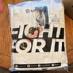 Sanabul Essentials BJJ Gi Competition Jiu-Jitsu Gi White Silver A4