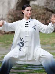 Kung Fu Shirts Wing Chun Sport Tops Martial Arts Taichi Uniform Gradient