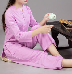 Linen Unisex Chinese Tai Chi Uniforms Kung Fu Clothing YOGA Fitness Zen Clothes