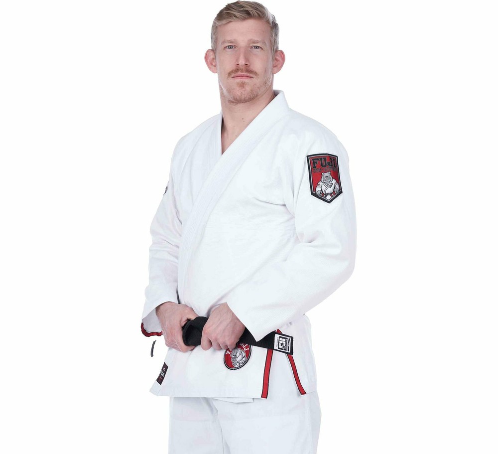 Fuji Limited Edition Bull Dog Mens Brazilian Jiu Jitsu Gi JiuJitsu BJJ – White