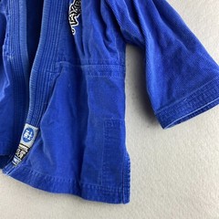 Hayabusa BJJ Gi Youth Blue Jiu Jitsu Yuushi Thick Heavy Duty Thread Jacket