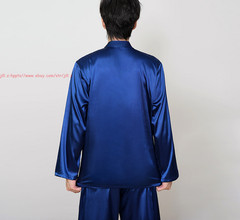Tang Suit Men Hanfu Chinese Traditional Kung Fu Tai Chi Uniform Shirt and Pants