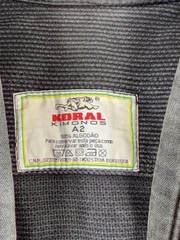Koral BJJ Gi Jacket Kimono Top A2 Medium Gray Mens Adult Jiu Jitsu Training