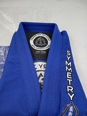 Symmetry Jiu-Jitsu Kids Gi Uniform Set Small A1 Blue 450 GSM White Belt New