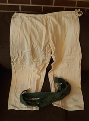 VTG 1960s HSK Japanese Judo Gi Uniform Green Belt Martial Arts Karate Japan