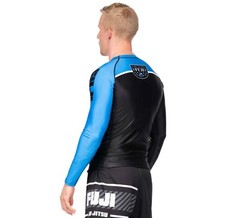 Fuji Sports Freestyle 2.0 IBJJF Ranked BJJ Jiu Jitsu Long Sleeve Rashguard Blue