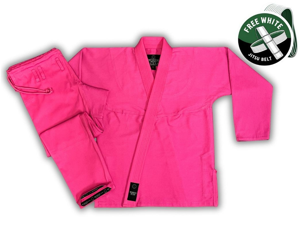 Worios Lightweight Pro 2.0 Brazillian Jiu-Jitsu Gi Pink Adults Pre-Shrink