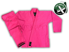 Worios Lightweight Pro 2.0 Brazillian Jiu-Jitsu Gi Pink Adults Pre-Shrink