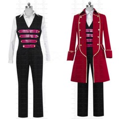 Kaizoku Sentai Gokaiger Flying Ghost Ship Captain Gokai Red Cosplay Costume；