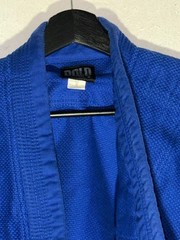 Bold Look Blue Single Weave BJJ Judo Gi Jacket Size 0