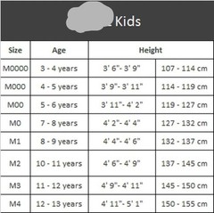 Jiu Jitsu Gi M0 M1 M2 M3 M4 M00 M000 M0000 Child Karate KZ110