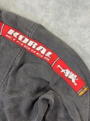 Koral BJJ Gi Jacket Kimono Top A2 Medium Gray Mens Adult Jiu Jitsu Training