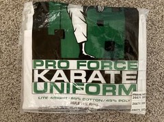 ProForce® Karate Uniform Elastic Drawstring 55/45 Blend Free White Belt 🥋 0000