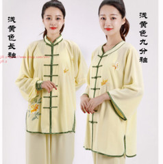 Women’s Cotton Linen Flower Tai Chi Uniform Suit Martial Arts Wing Chun Clothing