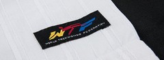 MOOTO New 3F Unisex Taekwondo Uniform Black V-Neck Male Dobok TKD