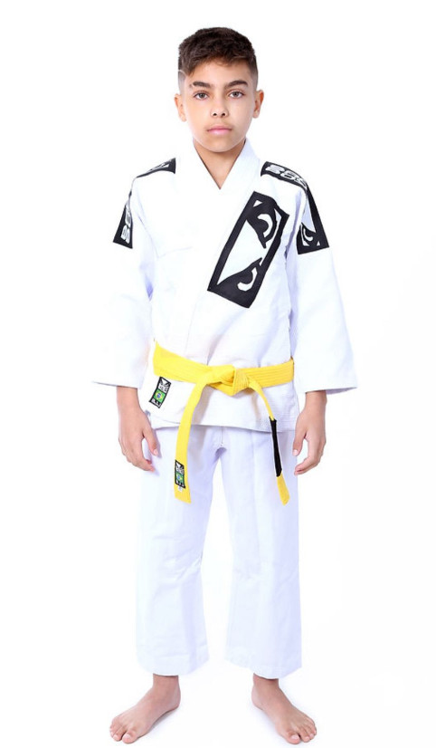 New Bad Boy Gi Kimono white BJJ Jiu Jitsu Kids Youth M1 M2 M3 M4 made in BRAZIL