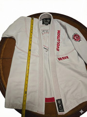 Brave Kimonos BJJ Gi JACKET ONLY – Evolution Model – White A0 – No Pants