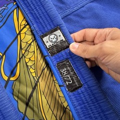 Platinum Marvel Punisher BJJ Gi A2 Blue Brazilian Jiu Jitsu Kimono Set