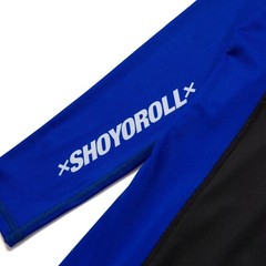 Shoyoroll Azure Competitor Rash Guard LS & Training Fitted Shorts BJJ Jiu Jitsu