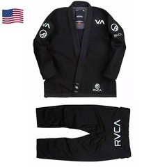 Black BJJ Gi Shoyoroll RVCA 450Gsm Uniform Batch 60 Pearl Weave Jiu Jitsu Suit