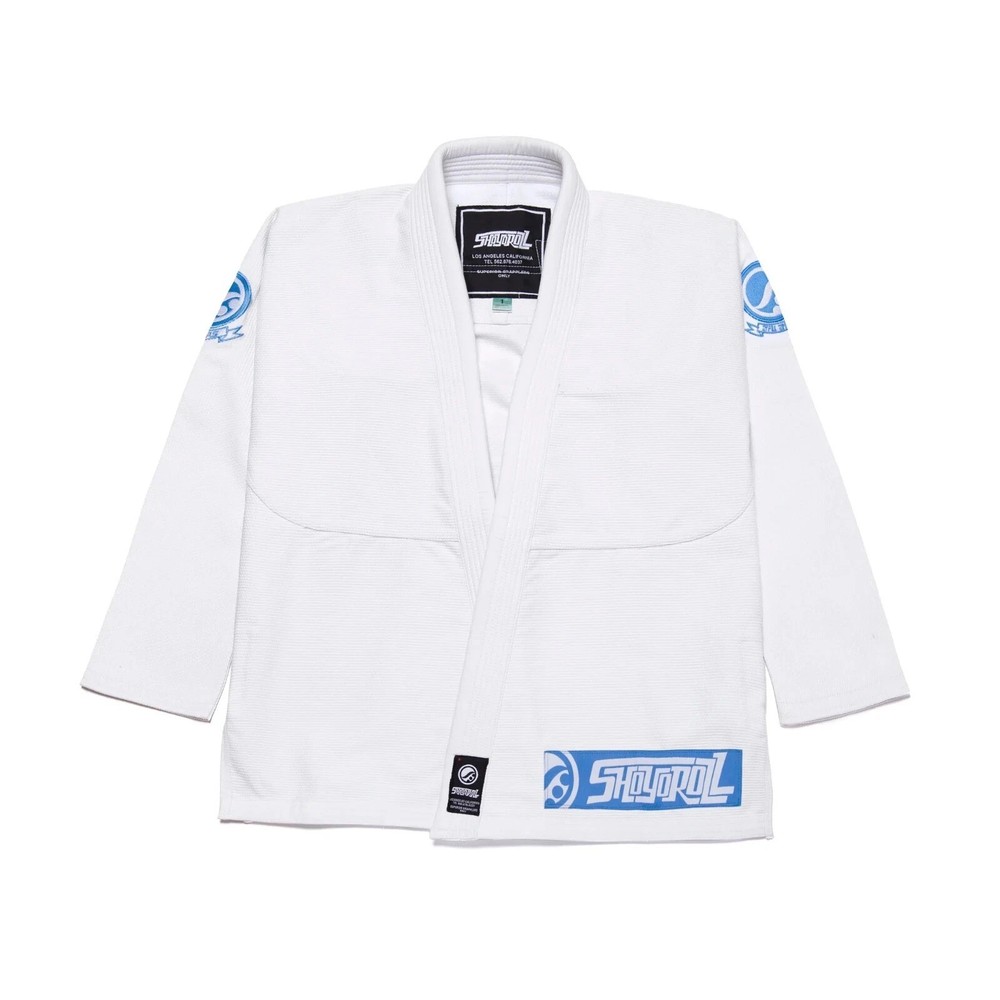 Shoyoroll Batch BJJ Gi White Blue Brazilian Jiu Jitsu Kimono SYR Uniform