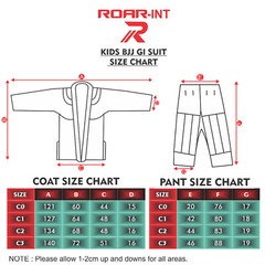 ROAR Professional Kids BJJ Gi Brazilian Jiu Jitsu Suit Kimono MMA Grappling Suit