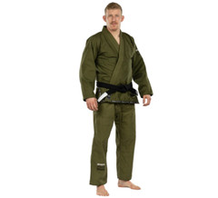 Fuji Suparaito Jiu Jitsu Gi Sz A2 BJJ Lightweight Green Khaki