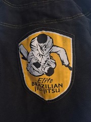 Elite Brazilian Jiu-Jitsu Set Color Black/ Yellow Gorpcore Grunge Sport