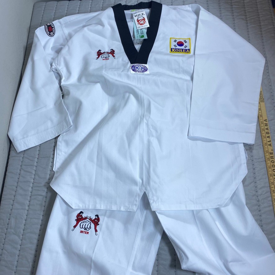 Korean Taekwondo Dobok Uniform Size 190cm INTER SPORTS Elephant WTF Approved