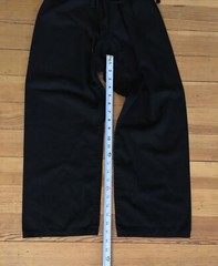 Vintage Martial Arts Uniform KYUKI-DO Black Jacket Pants w/Patches Youth 1/150