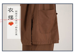 Unisex Shaolin Buddhist Monk Meditation Kung Fu Uniform Cotton Buckle Suit Sets