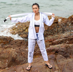 Fluory Grappling White Crane BJJ Gi White