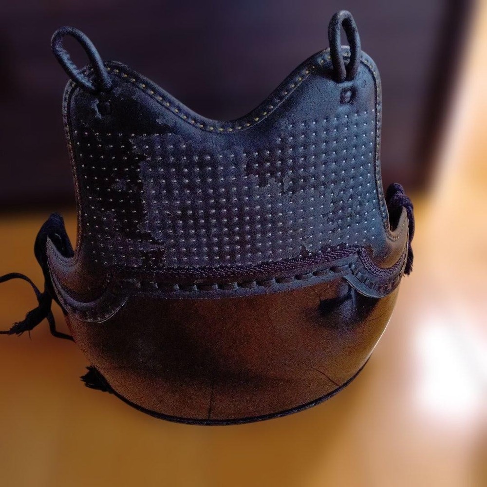 Japanese Kendo Do Chest Guard Armor Torso Dark Blue Leather Traditional
