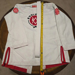 Brave Kimonos BJJ Gi JACKET ONLY – Evolution Model – White A0 – No Pants