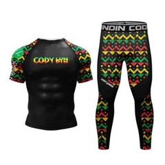 USA Ship Rasta Grappler BJJ Rashguard Compression Shirt For MMA Jiu-jitsu