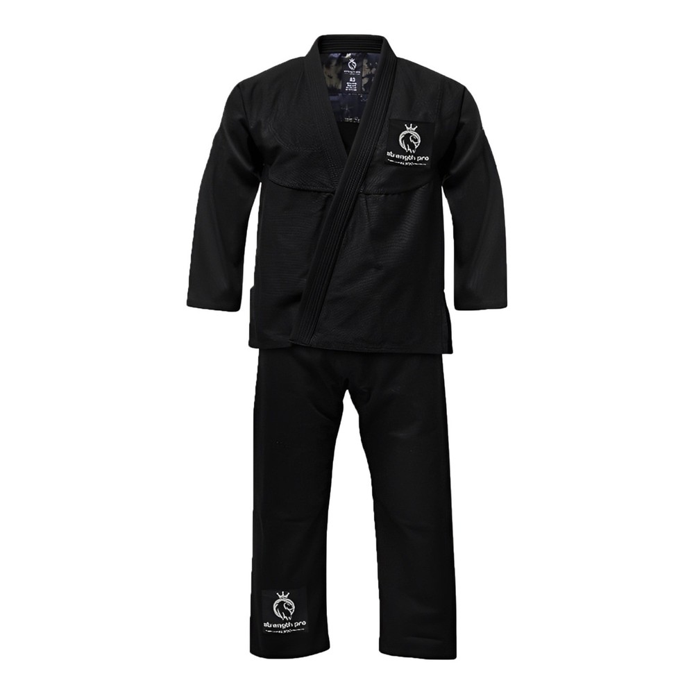 Brazilian Jiu Jitsu Gi BJJ Gi Kimono Training Uniform for Kids Black 300 GSM