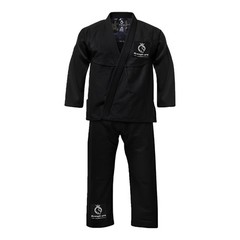 Brazilian Jiu Jitsu Gi BJJ Gi Kimono Training Uniform for Kids Black 300 GSM
