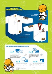 Mooto TAEKI Weapon Patch (1 each) for Martial Arts Uniform Taekwondo TKD