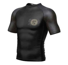 Fuji Bushido Flex Lite MMA BJJ Jiu Jitsu ShortSleeve Short Sleeve SS Rashguard