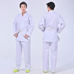 Lightweight Karate Uniform White Judo Martial Arts Suit Free Belt ADULT & KIDS