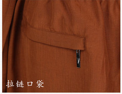STOCK Buddhist Shaolin Monk Robe Full Set Linen Kung Fu Suit Uniforms Meditation